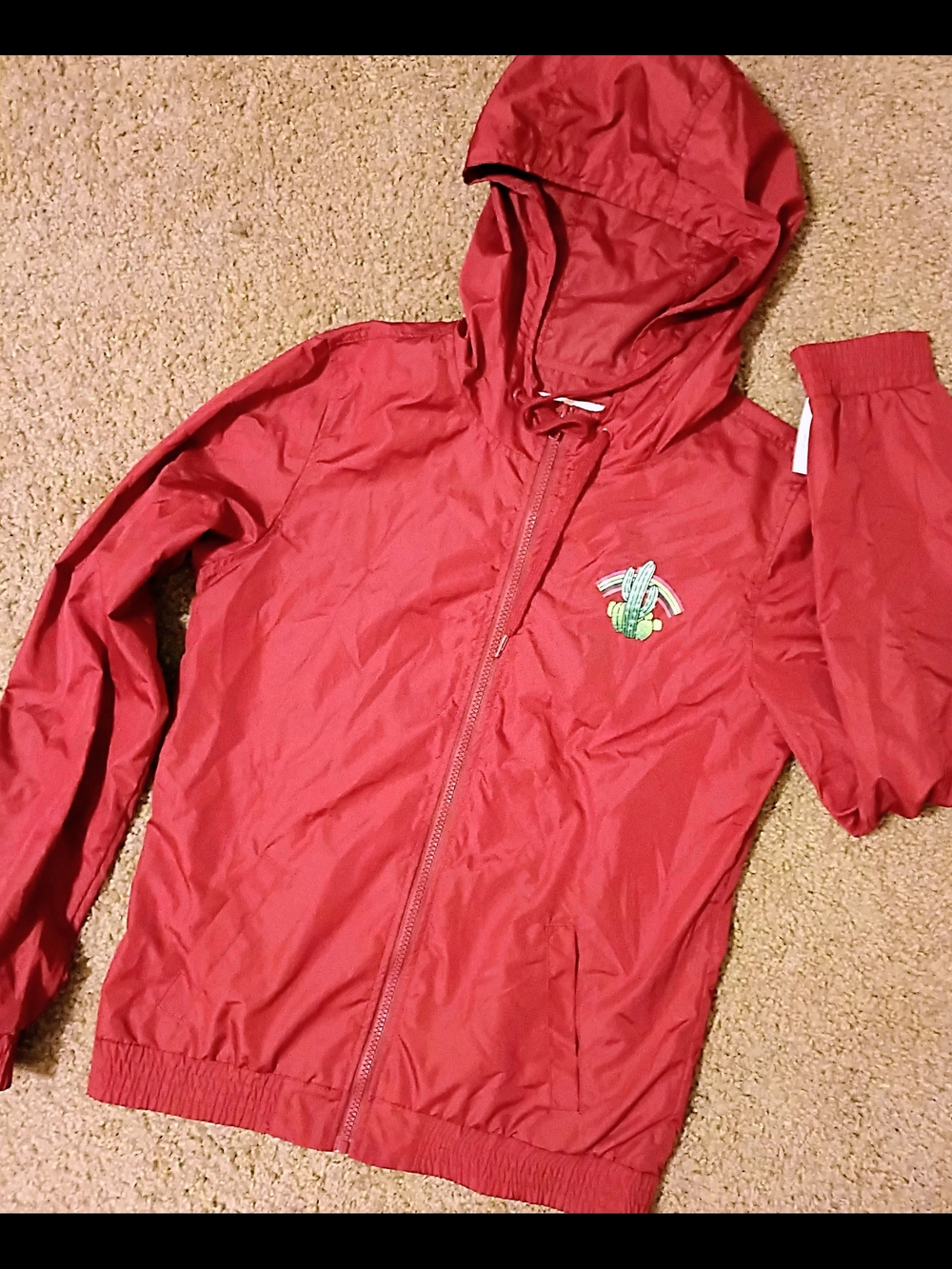 Empyre Brick Red Windbreaker Size M